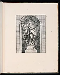 Female Garden Statue in Niche