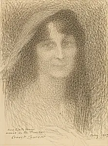 Female Head by Ernest Joseph Laurent, French