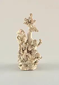 Figural Group of Cupids Representing Air, from a Group Called "The Elements" (One of a Pair)