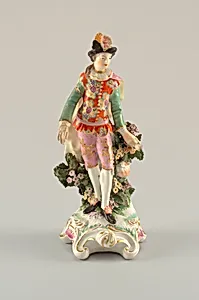 Figure of a Male "Ranelagh" Dancer (One of a Pair)