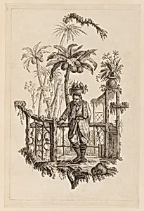 Figure With Basket of Fruit on Head by Jean-Baptiste Pillement, French, 1728–1808