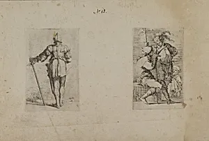 (Figurine Series) Back of Helmeted Man, Standing