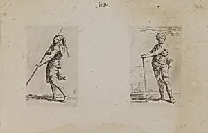 (Figurine Series) Man with Plumed Hat, Side View