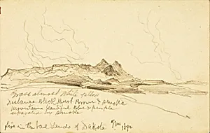 Fire in the Bad Lands of Dakota