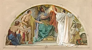 Firm Belief--Truth, Boldness, Self-Reliance (study for over-door, Old Senate Office Building)
