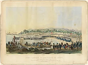 First Landing of Americans in Japan