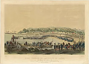 First Landing of Americans in Japan