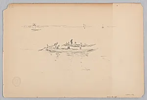 Fishing boats, Japan by Robert Frederick Blum, American, 1857–1903