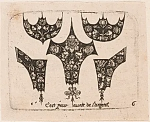 "Five Different Fillets," Plate 6 from "Goldsmith Ornament Designs"