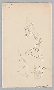 Flintlock riffle by Robert Frederick Blum, American, 1857–1903