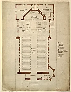 Floor plan, Episcopal church at Friendship, N.Y.