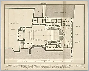 Floor Plan of First Tier Boxes for an Opera House