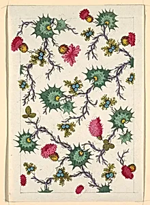Floral design for printed textile