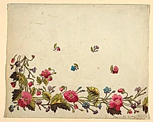 Floral design for printed textile