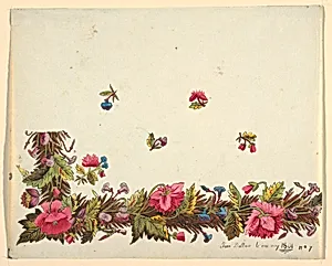 Floral design for printed textile