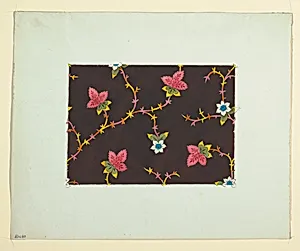 Floral design for printed textiles