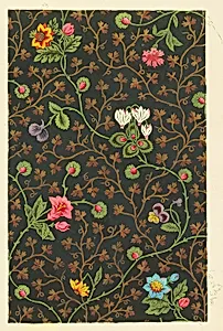 Floral design for printed textiles