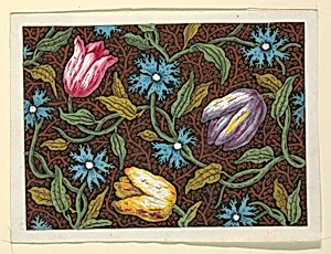 Floral design for printed textiles