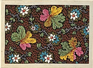 Floral design for printed textiles