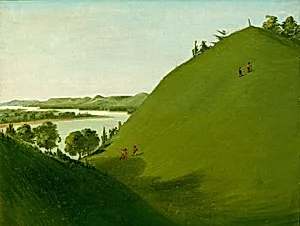 Floyd's Grave, Where Lewis and Clark Buried Sergeant Floyd in 1804 by George Catlin
