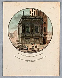 Fontaine des Innocens, Plate 80 from "Vues Pittoresques des Principaux Ãdifices de Paris"
