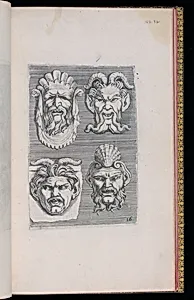 Four Mask (Mascaron) Designs