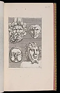 Four Mask (Mascaron) Designs