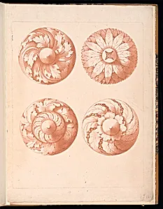 Four Ornamental Rosette Designs