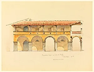 Fragment de la Loggia dans la cour de l'Hopital, Pisa