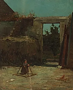 French Farmyard by Winslow Homer, American, 1836–1910