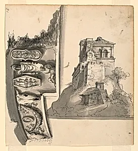 Frieze in Classical Style, A Villa Upon a Hill
