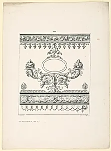 Frieze with Ovoidal Frame