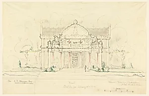 Front Elevation, Sketch for Library Museum for J. Pierpont Morgan, Esq., New York