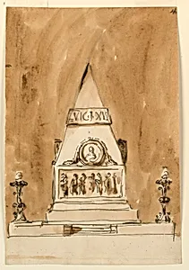 Funeral Decorations for King Louis XVI of France by Giuseppe Barberi, Italian, 1746–1809