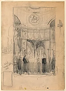 Funeral of James Cardinal Gibbons at Roman Catholic Cathedral, Baltimore, MD