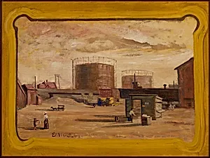 Gas Tanks at End of 23rd Street, New York