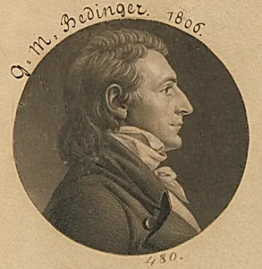 George Michael Bedinger by Charles Balthazar Julien Févret de Saint-Mémin, 12 Mar 1770 - 23 Jun 1852