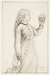 Girl Holding a Shell by Winslow Homer, American, 1836–1910