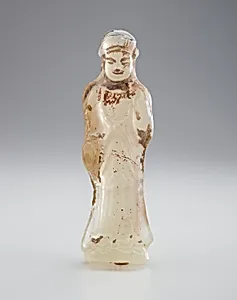 Glass Figure of a Standing Bodhisattva by Unidentified