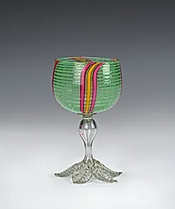 Goblet with Striped Bowl