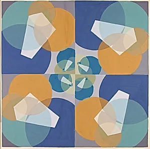 Green Squares (from series, the Mathematical Basis of the Arts)
