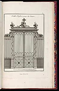 Grille d'Eglise pour les Coeurs
