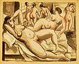 Group of Six Female Nudes