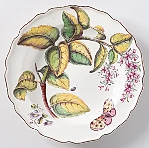 "Hans Sloane" Botanical Plate (One of Twelve) by Chelsea Porcelain Manufactory, English, 1745 – 1784