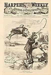 Hard Fish to Catch by Thomas Nast, 27 Sep 1840 - 7 Dec 1902