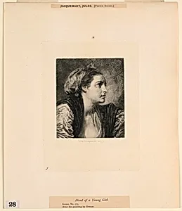 Head of a Young Girl, from "Etchings of Pictures in the Metropolitan Museum, New York"