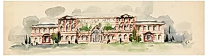 Hearst School for Girls: The Elevation of the Main Building