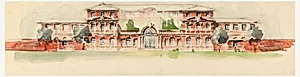 Hearst School for Girls: The Elevation of the Main Building
