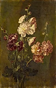Hollyhocks