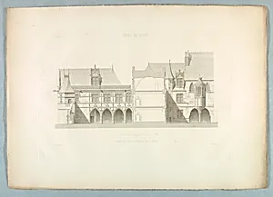 Hotel de Cluny: Facade de L'aile Occidentale et de la Chapelle